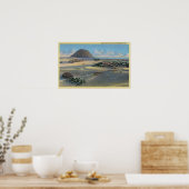 Uitzicht van de Sand Dunes naast de kust Poster (Keuken)