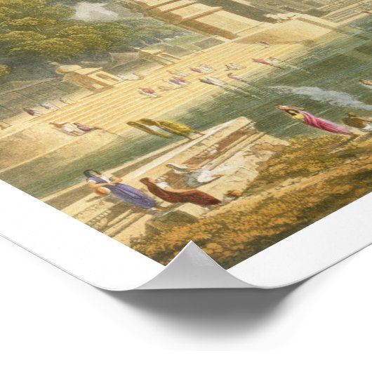 Uitzicht van de Sassoor in het decaan, uit boekdee Poster (Hoek)