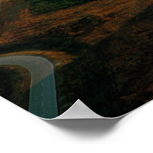 Uitzicht van de satelliet V Poster (Hoek)