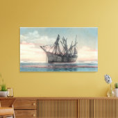 Uitzicht van de Scheepsramp van Peter Iredale Canvas Afdruk (Insitu (Woonkamer))