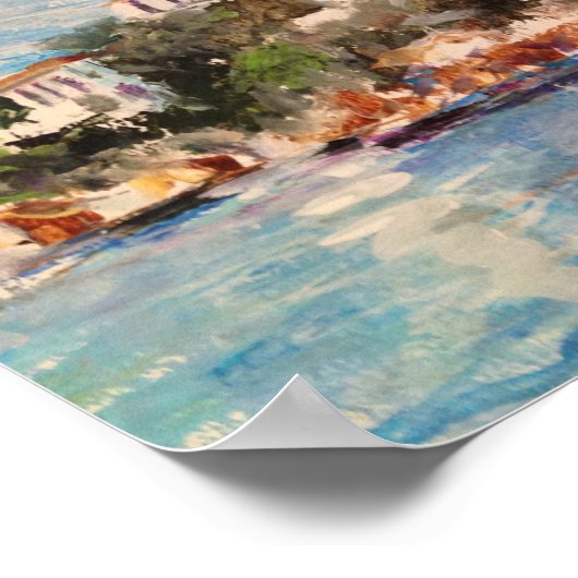 Uitzicht van de schildpadden uit de oude haven van poster (Hoek)