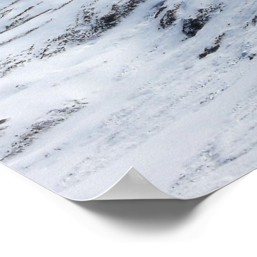 Uitzicht van de Schilthorn-berg Poster (Hoek)