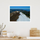 Uitzicht van de Schilthorn, Zwitserland Poster (Keuken)