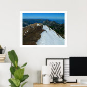 Uitzicht van de Schilthorn, Zwitserland Poster (Thuiskantoor)