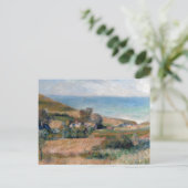 Uitzicht van de Seacoast nabij Wargemont in Norman Briefkaart (Staand voorkant)