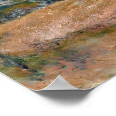 Uitzicht van de Seacoast nabij Wargemont in Norman Poster (Hoek)