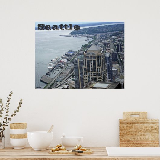 Uitzicht van de seattle poster (Keuken)
