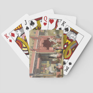 Uitzicht van de secties Zweden, Noorwegen en Denem Speelkaarten