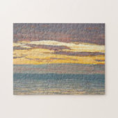 Uitzicht van de Seine bij Sunset Monet Fine Art Legpuzzel (Horizontaal)