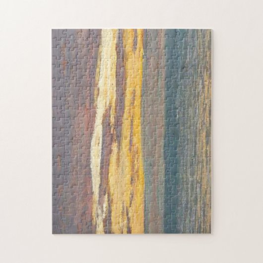 Uitzicht van de Seine bij Sunset Monet Fine Art Legpuzzel (Verticaal)