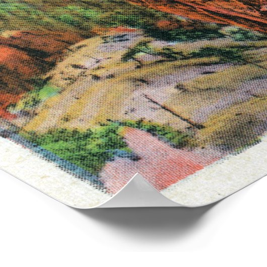 Uitzicht van de Sentinels Poster (Hoek)