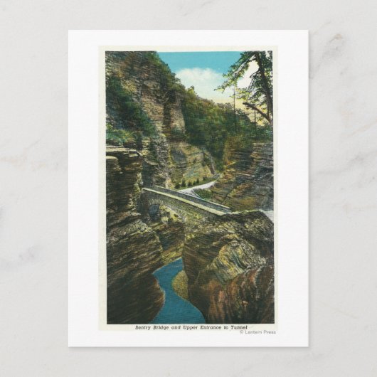 Uitzicht van de Sentry Bridge & Upper Tunnel Briefkaart (Voorkant)