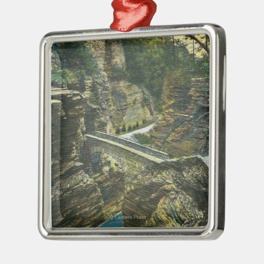 Uitzicht van de Sentry Bridge & Upper Tunnel Metalen Ornament (Links)