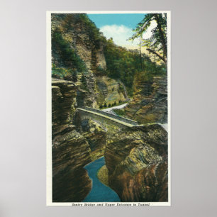 Uitzicht van de Sentry Bridge & Upper Tunnel Poster