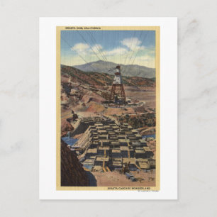 Uitzicht van de Shasta-dam Briefkaart