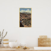 Uitzicht van de Shasta-dam Poster (Keuken)