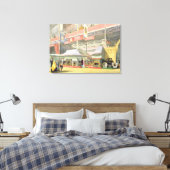 Uitzicht van de Sheffield-hardwarestandaard en de  Canvas Afdruk (Insitu (Slaapkamer))