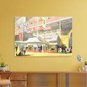 Uitzicht van de Sheffield-hardwarestandaard en de  Canvas Afdruk (Insitu (Woonkamer))