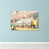 Uitzicht van de Sheffield-hardwarestandaard en de  Canvas Afdruk (Insitu (Houten vloer))