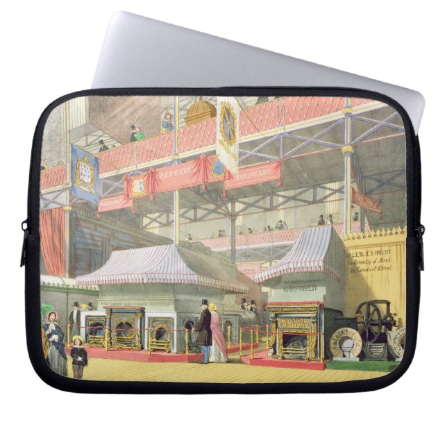 Uitzicht van de Sheffield-hardwarestandaard en de  Laptop Sleeve (Voorkant)