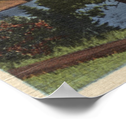 Uitzicht van de Shore Drive, nabij stuwdam Poster (Hoek)