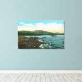 Uitzicht van de Shore nabij Camden Harbour Canvas Afdruk (Insitu (Houten vloer))