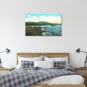 Uitzicht van de Shore nabij Camden Harbour Canvas Afdruk (Insitu (Slaapkamer))