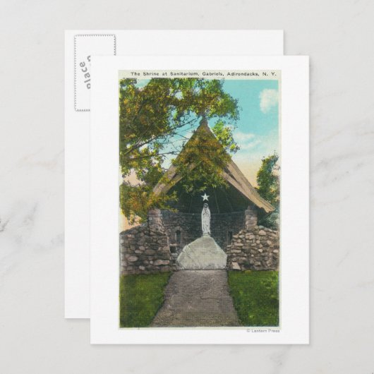 Uitzicht van de Shrine in Sanitarium in Gabriels Briefkaart (Voorkant / Achterkant)