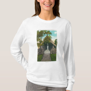 Uitzicht van de Shrine in Sanitarium in Gabriels T-shirt