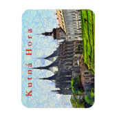 Uitzicht van de Sint-Barbarakathedraal in Kutná Ho Magneet (Verticaal)