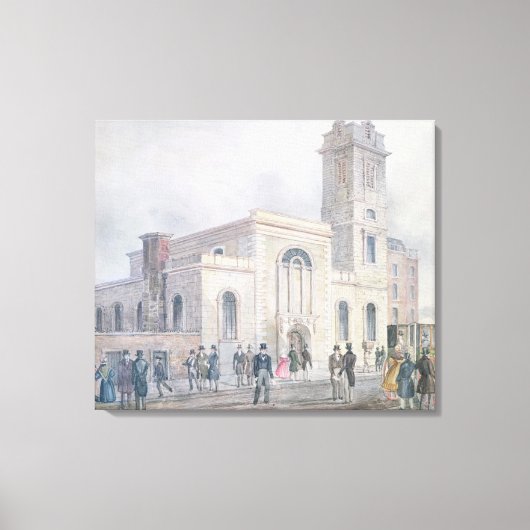 Uitzicht van de Sint-Bartholomeuskerk Canvas Afdruk (Voorkant)