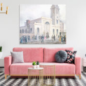 Uitzicht van de Sint-Bartholomeuskerk Canvas Afdruk (Insitu (Woonkamer))