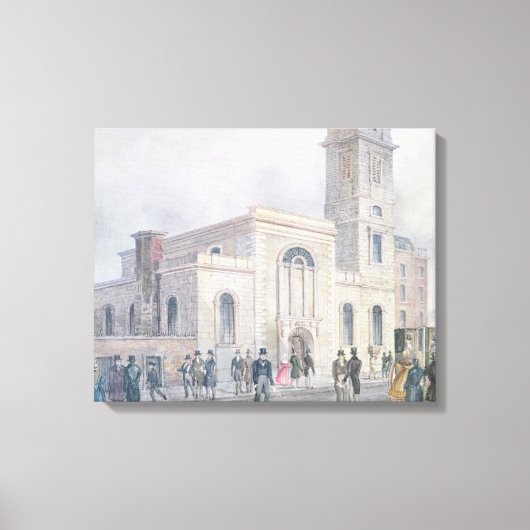 Uitzicht van de Sint-Bartholomeuskerk Canvas Afdruk (Voorkant)