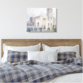 Uitzicht van de Sint-Bartholomeuskerk Canvas Afdruk (Insitu (Slaapkamer))