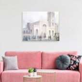 Uitzicht van de Sint-Bartholomeuskerk Canvas Afdruk (Insitu (Woonkamer))