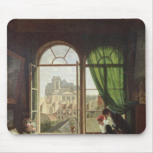Uitzicht van de Sint-Eustache-kerk Muismat