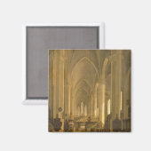 Uitzicht van de Sint-Janskerk in Hamburg Magneet (Voorkant / Achterkant)