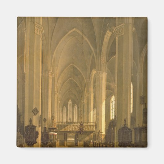Uitzicht van de Sint-Janskerk in Hamburg Magneet (Voorkant)