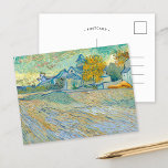 Uitzicht van de Sint-Pauluskerk | Van Gogh Briefkaart<br><div class="desc">Uitzicht van de Kerk van Saint-Paul-de-Mausole (1889) door de Nederlandse postimpressionistische kunstenaar Vincent Van Gogh. Origineel kunstwerk is een olie op canvas die een abstract landschap met een kerkgebouw op de achtergrond afschildert. Gebruik de ontwerphulpmiddelen om douanetekst toe te voegen of het afbeelding te personaliseren.</div>