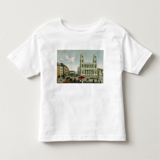 Uitzicht van de Sint-Sulpice-kerk Kinder Shirts (Voorkant)