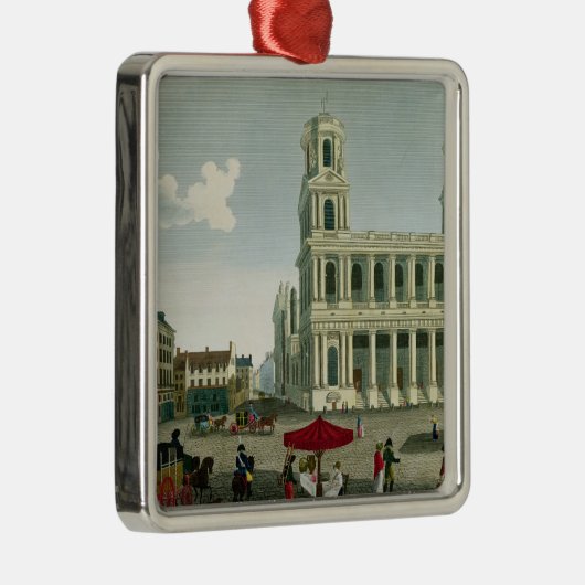 Uitzicht van de Sint-Sulpice-kerk Metalen Ornament (Rechts)