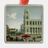 Uitzicht van de Sint-Sulpice-kerk Metalen Ornament (Voorkant)