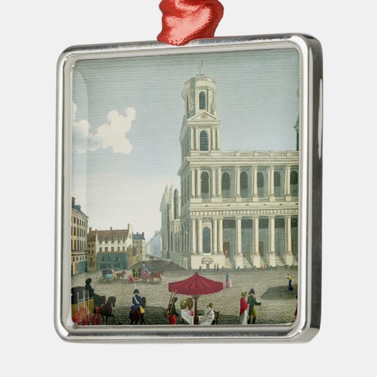 Uitzicht van de Sint-Sulpice-kerk Metalen Ornament (Links)