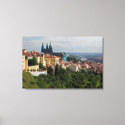 Uitzicht van de Sint-Vituskathedraal, Praag, Tsjec Canvas Afdruk (Voorkant)