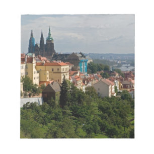 Uitzicht van de Sint-Vituskathedraal, Praag, Tsjec Notitieblok