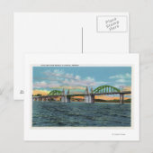 Uitzicht van de Siuslaw River Bridge Briefkaart (Voorkant / Achterkant)