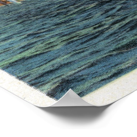 Uitzicht van de Siuslaw River Bridge Poster (Hoek)