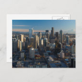 Uitzicht van de skyline van de stad Seattle Briefkaart (Voorkant / Achterkant)