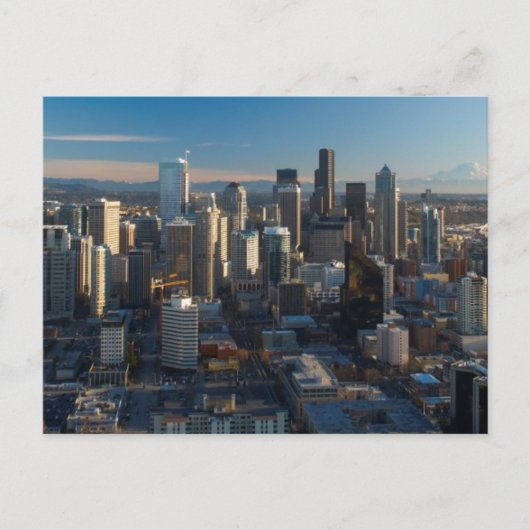 Uitzicht van de skyline van de stad Seattle Briefkaart (Voorkant)