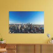 Uitzicht van de skyline van de stad Seattle Canvas Afdruk (Insitu (Woonkamer))